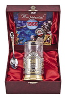 Набор для чая 50 лет в золоте